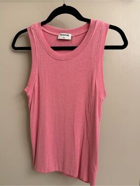 LNA Sleeveless double-layer Ribbed Tank in Soft Pink